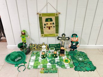 Large Lot Of St. Patrick's Day Decor