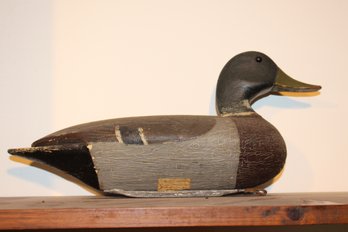 Fred R Miller Mallard Duck Decoy 15 In