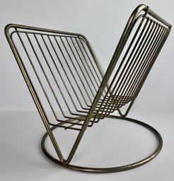 Mid Century Metal Magazine Rack