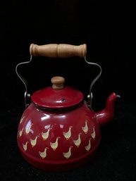 Red Goose Enameled Tea Kettle