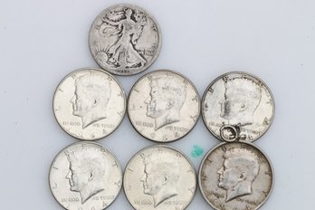 Silver Half Dollar Lot Of 7 Coins