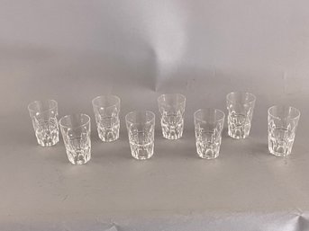 Stuart Crystal England Set Of 8 Drinking Glasses In Savoy Pattern
