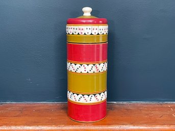 A Vintage Hand Painted Ceramic Vessel