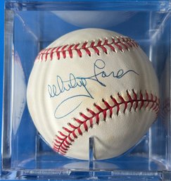 Whitey Ford Autographed Baseball - New York Yankees Hall Of Fame