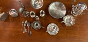 Collection Of Vintage Pewter