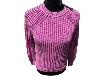 J. Crew Women's Ribbed Cotton Knit Pink Sweater - New With Tags XXS