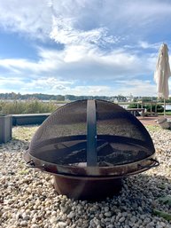 A Bespoke Iron Fire Pit - Really Nice Heavy Quality - Good Looking Design