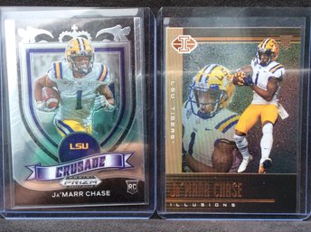 (2) 2021 Panini Ja'Marr Chase Rookie Cards - M