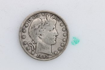 1895 Silver Barber Half Dollar Coin