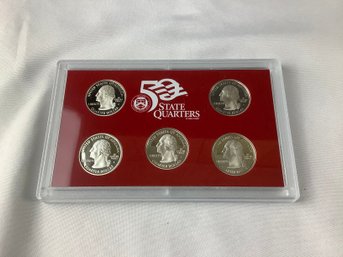 2008 US Mint 50 State Quarters SILVER Proof Set Sealed In Original Packaging With COA