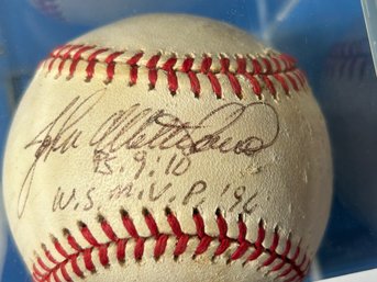 John Wetteland World Series MVP '96 Autographed Baseball