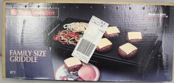 Toast Master Family Size Griddle In Box