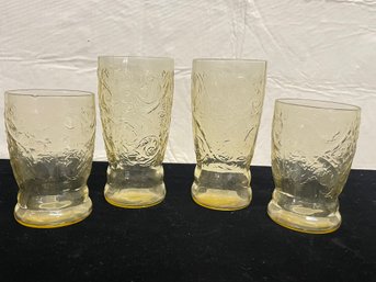 Set Of Depression Glass Glasses