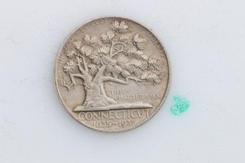 1935 Connecticut Silver Commemorative Half Dollar  Coin