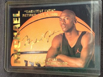 1993-94 Sports Stars Michael Jordan Greatest Ever Special Card 1/15,000 - M
