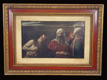 The Remorse Of Judas-Edward Armitage Reproduction Varnished Print-Matted And Framed