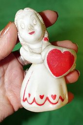 VTG Valentines Day Queen Of Hearts Figurine