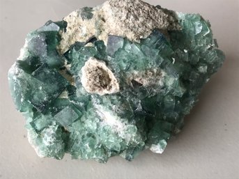 Genuine Green Fluoride Crystal From Madagascar ,1 LB 10 Oz