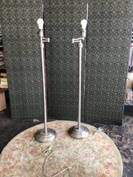 Pair Of Adjustable Floor Lamps