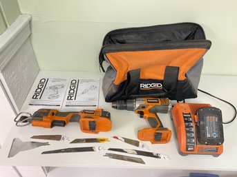 Ridgid Drill And Reciprocating Saw