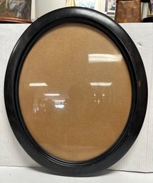 Large Vintage Bakelite Oval Shape Picture Frame With Convex Glass.     MB-WA(B)