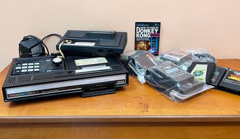 A Vintage ColecoVision Video Game System And Games