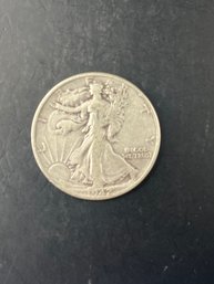 1942 Walking Liberty Silver Half Dollar