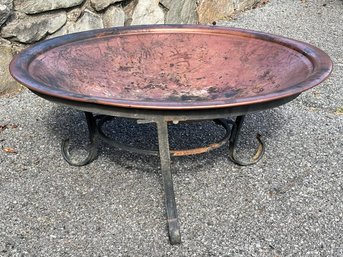 A Copper And Iron Firepit