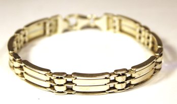 VERY FINE MEN'S OR WOMEN'S STERLING SILVER BRACELET 8 1/2' LONG