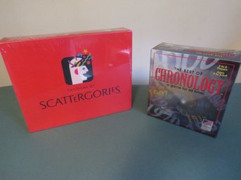 Scattegories And Chronology (sealed & New) Games