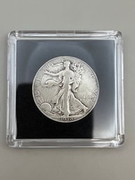 Beautiful 1938 Walking Liberty Silver Half Dollar In Plastic Case