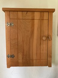 Stal- Eaton Wood Products  Swanzey N.H. Solid Wood Cabinet With All Wood Door Filled With Cassette Tapes