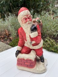 A Vintage Chalkware Santa