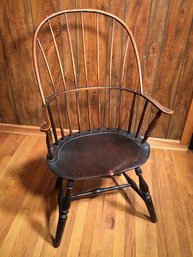Fabulous Antique / Vintage Sack Back Windsor Chair - Oak & Chestnut - Warm Rich Finish - Nice Antique Chair