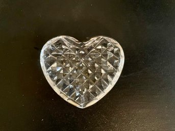 Waterford Crystal 2.5' Heart Hand Cooler