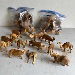 A Collection Of Carved Wooden Animals From Kenya