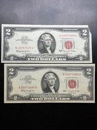 $2 Red Seal Bills 1963, 1963-A