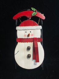 Snowman Sleigh Christmas Decoration