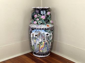 A Tall, Traditional Asian Urn
