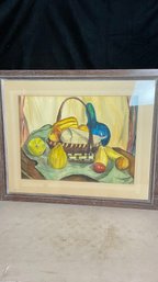 Large Mid Century Original Painting Signed And Dated 1952