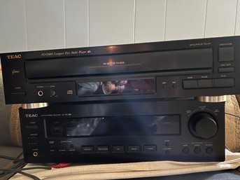 TEAC CD Player & AM/FM Stereo Receiver With Remotes