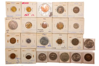 Large Lot Of Mixed Dates Of Foreign Coins