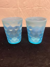 Pair Of Glass Drinking Cups