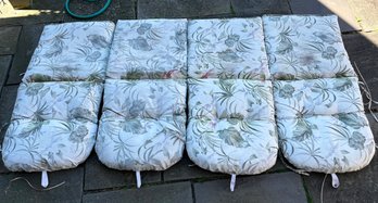 A Set Of 4 Patio Cushions In Tropical Floral Print