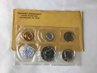 1964 P.c. US Mint Treasury Department Silver Proof Coin Set With Paper Sealed In Original Envelopes