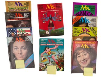 Collection Of Early Ms. Magazines Including The Spring 1972 Preview & July 1972 Volume 1, No 1