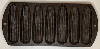 Vintage Corn Cob Cornbread Cast Iron Mold - Lodge USA 27C2 - Muffin - 7 Sticks Ears - 12 X 5.5 Inches