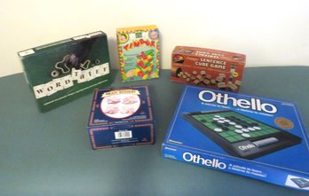 Games Marbleworks, Timber, Othello, Sentence Cube Game, Word Thief & Brain Bender