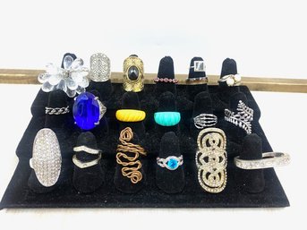 Grouping Of 19 Assorted Estate Rings
