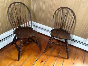 Antique Brace Back Chairs